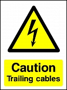 Caution Trailing Cables Portrait