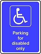 Disabled Only Parking