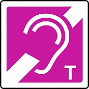Hearing Loop T Sign