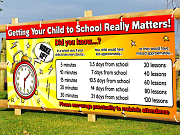 School Don't Be Late Banners