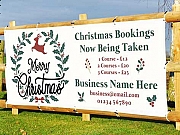 Christmas Bookings Now Being Taken Outdoor Printed Banners