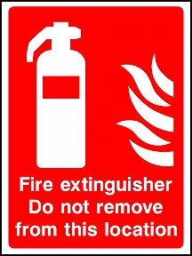 Extinguisher Do Not Remove