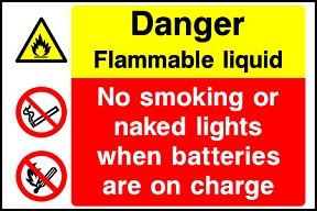 Flammable Batteries Charging