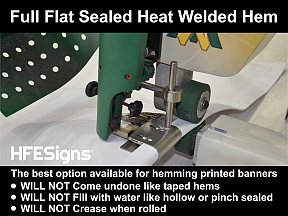 Banner Welded Hems