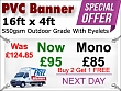 16ft x 4ft PVC Banner Special Offer