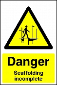 Danger Scaffolding Signs
