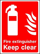 Extinguisher Keep Clear