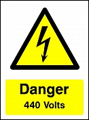 Danger 440V Portrait