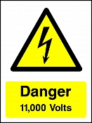 Danger 11,000V Portrait