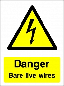 Danger Bare Wires Portrait