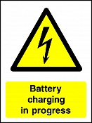 Warning Battery Charging Portrait