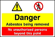 Asbestos Removal Signs