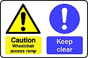 Keep Clear Wheelchair Access Ramp