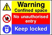 Confined Space Keep Locked
