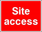 Site Access Signs
