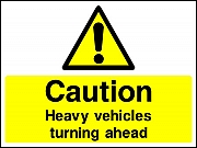 Vehicles Turning Signs
