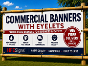 Commercial Banners With Eyelets