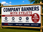 Company Banners With Eyelets