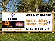 Scouts Bonfire & Fireworks Banner