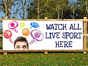 Live Sports Here Banners