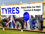 Tyres While You Wait Banners