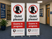 Exams in Progress Banner & Frame