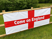Come on England football banner for pubs homes and events with free UK delivery when buying two