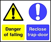 Danger Of Falling Trap-door