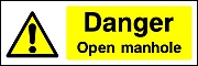 Open Manhole Signs