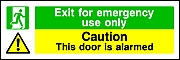 Emergency Exit Only (Alarmed)