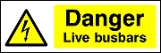 Danger Live Busbars Landscape
