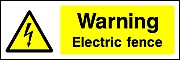 Warning Electric Fence Landscape