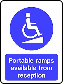 Portable Ramps Available From Reception