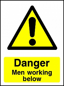 Danger Men Working Below