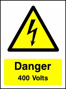 Danger 400V Portrait