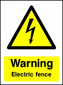 Warning Drivers Overhead Cables Portrait