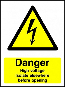 Danger HV Isolate Portrait