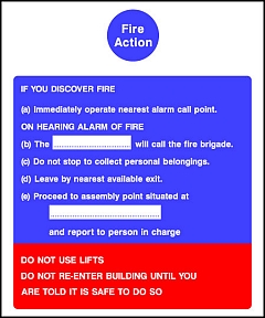 Fire Action Instructions