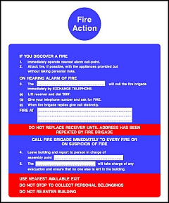 Fire Action Instructions