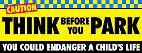 Think Before You Park Banners