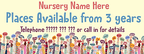  Nursery Places Available Banner