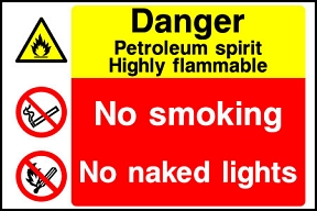Petrol No Naked Lights