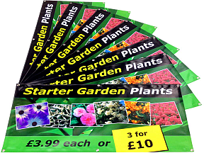 Garden centre plant sale promotional printing
