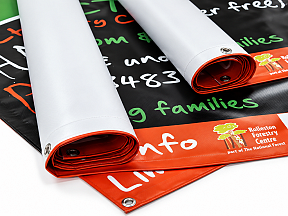 Commercial grade 550gsm PVC banner printing in the UK Commercial grade 550gsm PVC banner printing in the UK