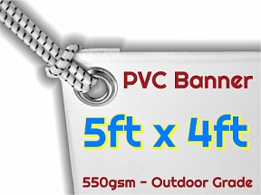 5ft x 4ft PVC Banner Special Offer