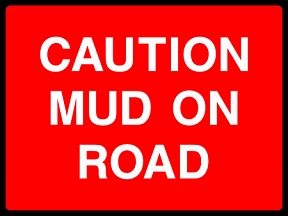 Mud on Road