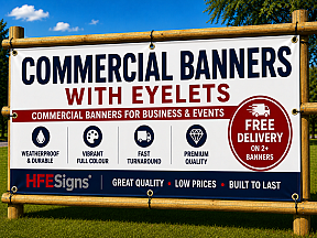 Commercial Banners With Eyelets Commercial Banners With Eyelets