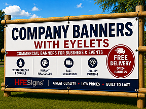 Company Banners With Eyelets Company Banners With Eyelets
