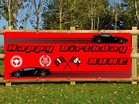 Cars Birthday Banner