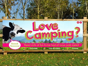 Love Camping Promotional Banners